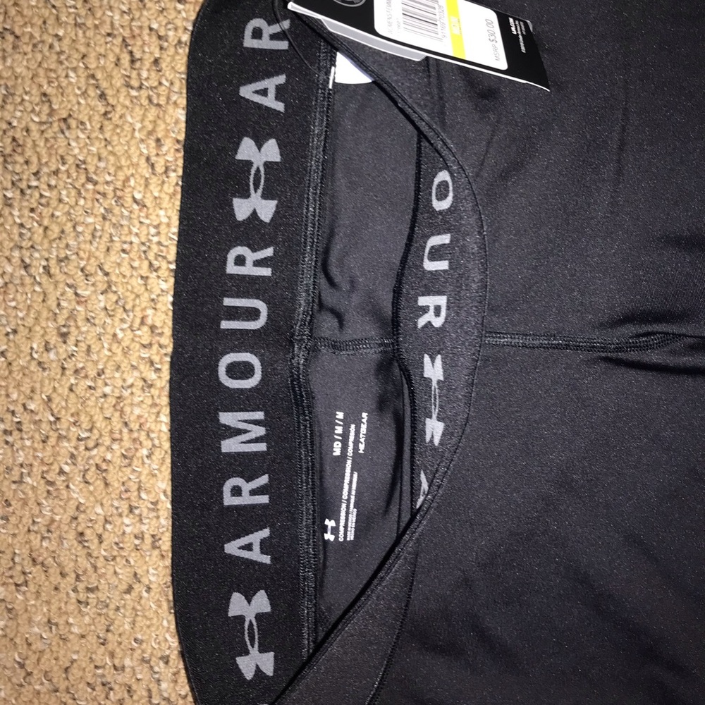 (NWT) UNDER ARMOUR BLACK SPANDEX - Picture 5 of 8